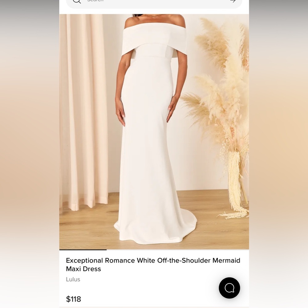 Lulus mermaid wedding dress NWT